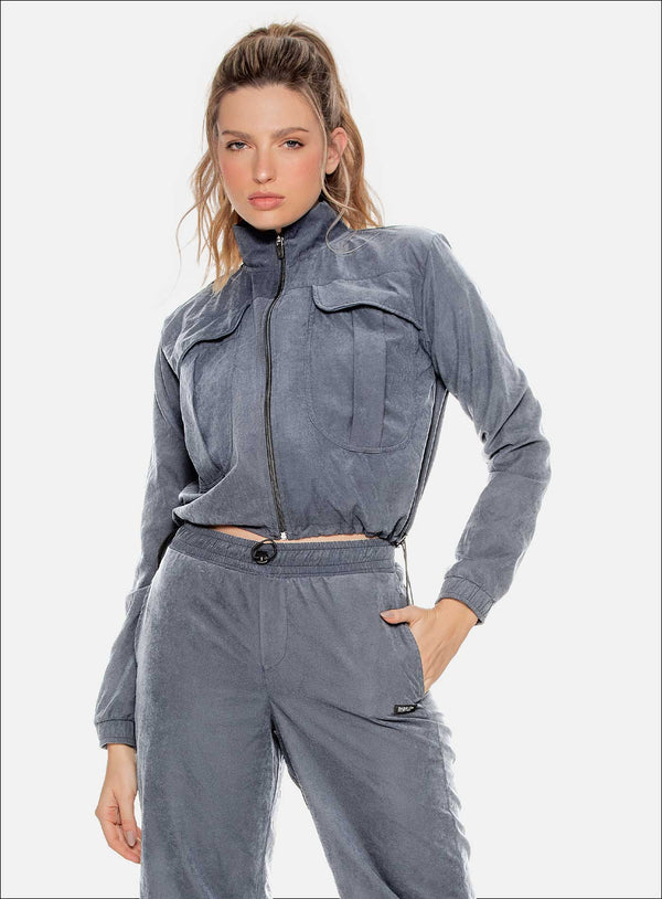 SEMI-WATERPROOF POLYESTER SPORTS JACKET REF:110443