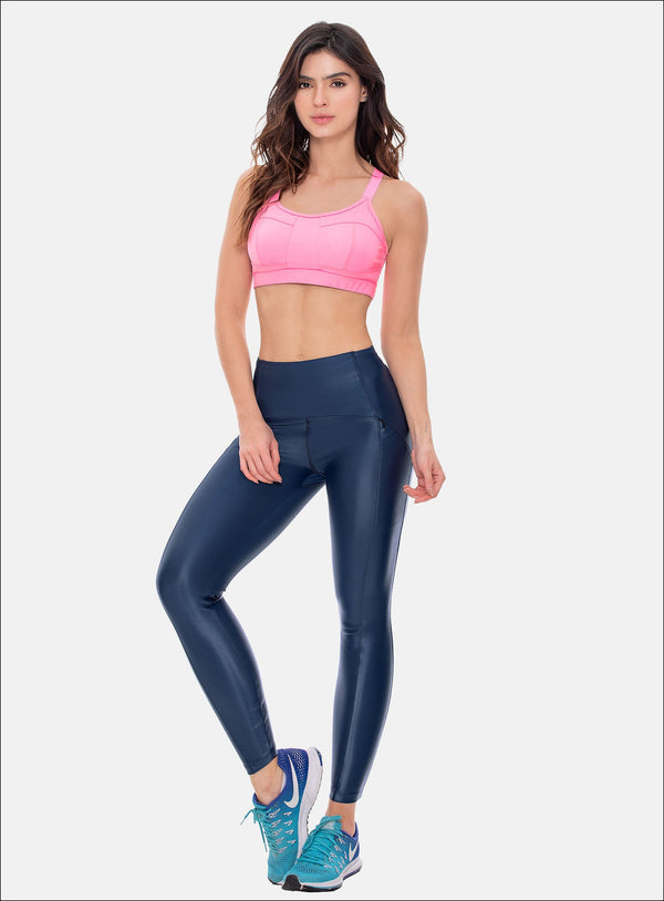 LEATHER LOOK SPORTS LEGGINS REF: 107783